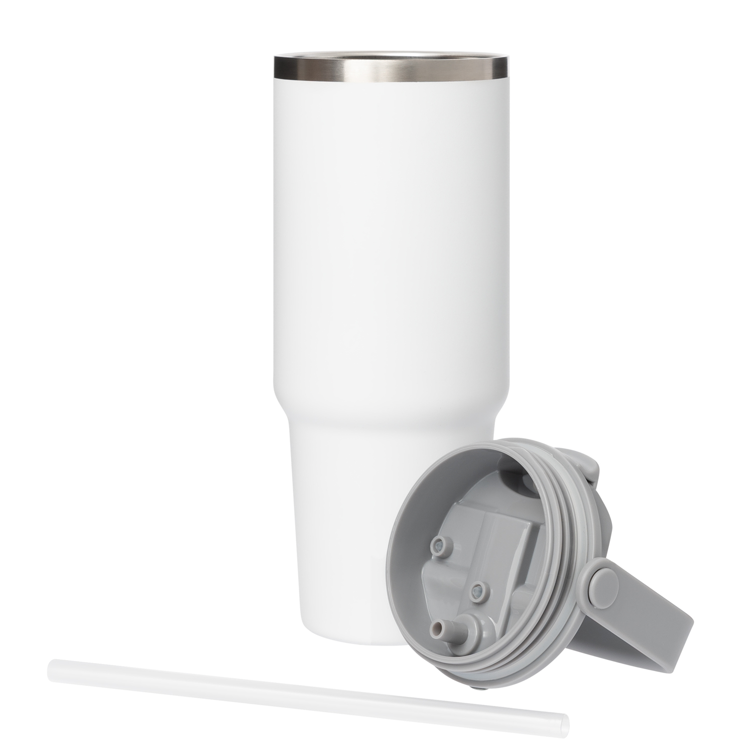 Термокружка вакуумная Montana, белая-7