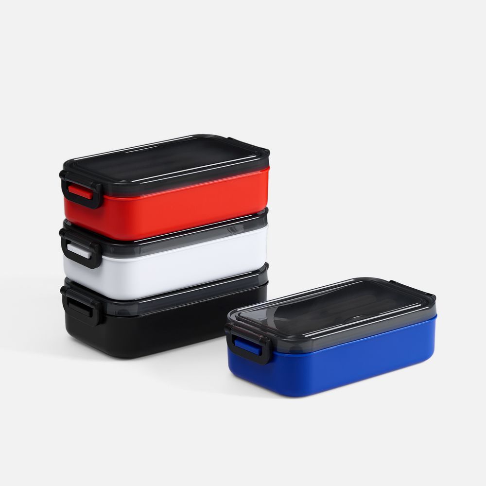 Ланчбокс Pranzo, синий с черным-2