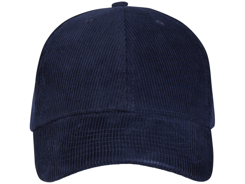 Hutton 6-панельная бейсболка из переработанного хлопка - Темно - синий-1