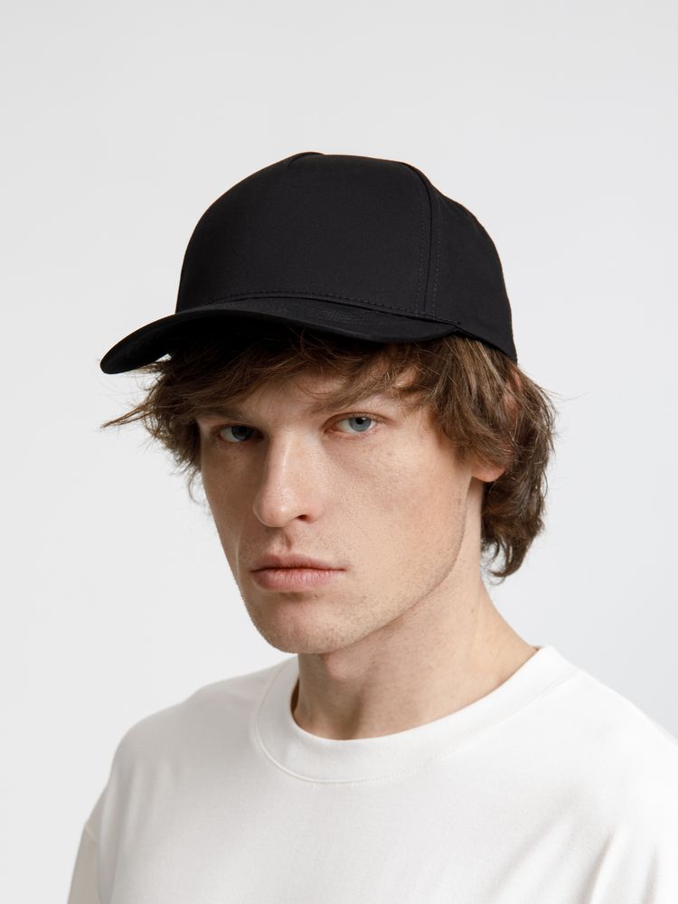 Бейсболка Seguro, черная-5