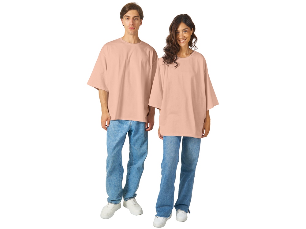 Футболка Berlin к/р оверсайз, 100% хлопок, 180гр, лососевый-5