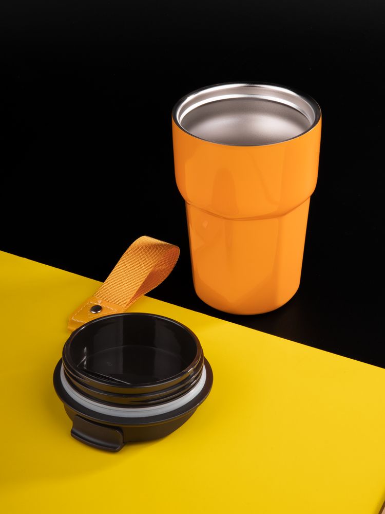 Термостакан Freshbrew, оранжевый-4