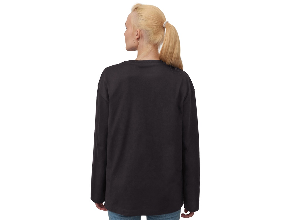 Лонгслив оверсайз Berlin унисекс, темно-серый-4