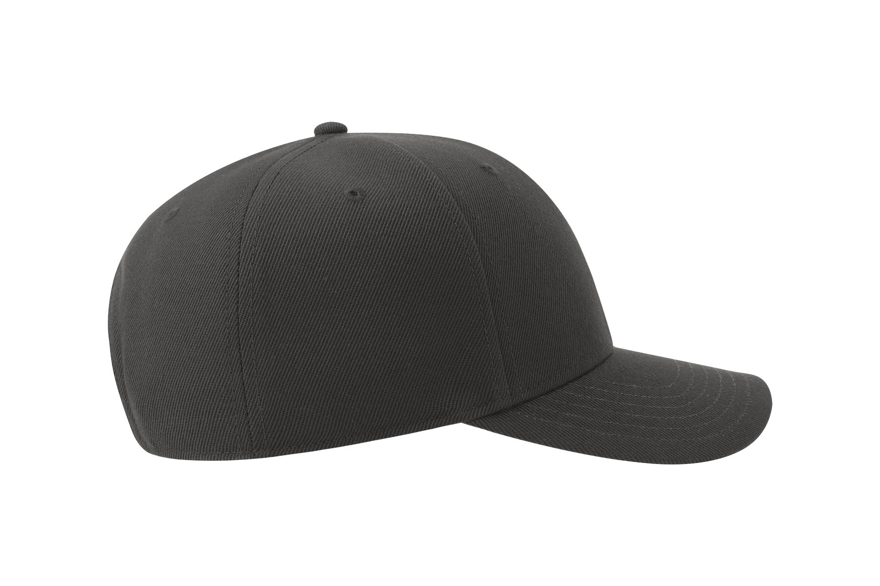 Бейсболка BEAT-S, 6 клиньев, пластиковая застежка, темно-серый-7