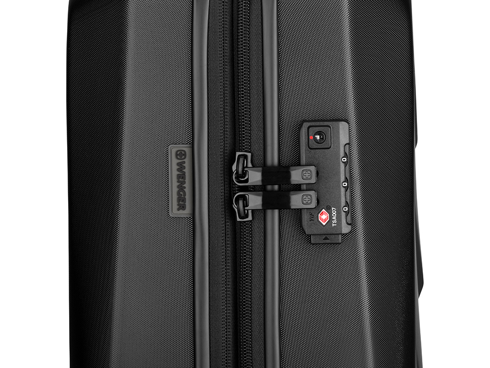 Чемодан WENGER Prymo, чёрный, малый, 40х55х20 см, 36 л, ABS+PC-4