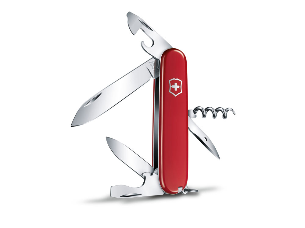 Нож перочинный VICTORINOX Spartan, 91 мм, 12 функций, красный-1