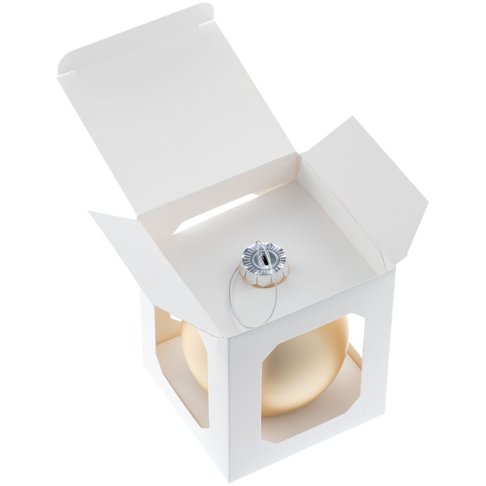 Елочный шар Finery Matt, 10 см, матовый золотистый-2