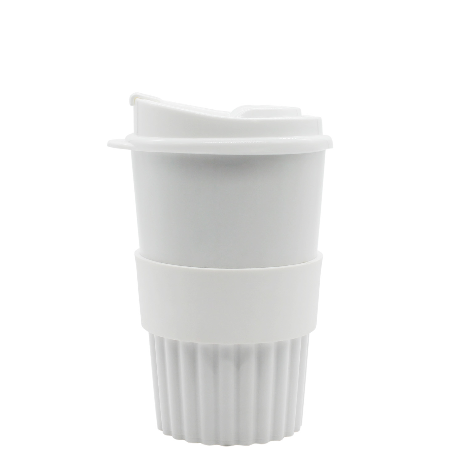 Стакан Classic White Green Line, 350 мл (белый)-2