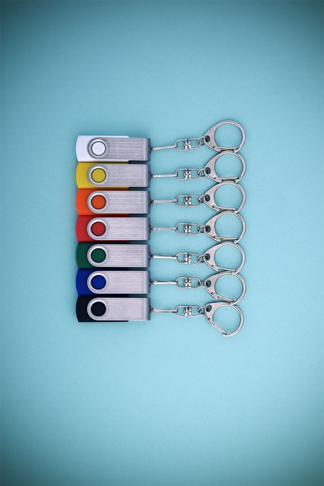 Флешка Twist, оранжевая, 16 Гб-2