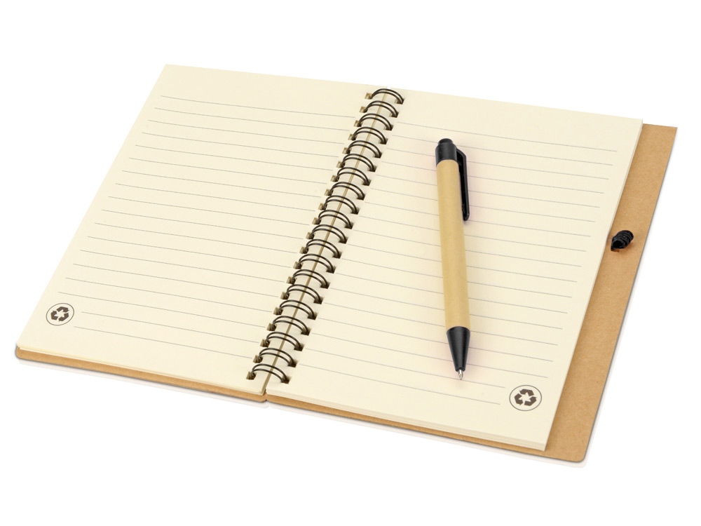 Блокнот Helly с ручкой, черный-2