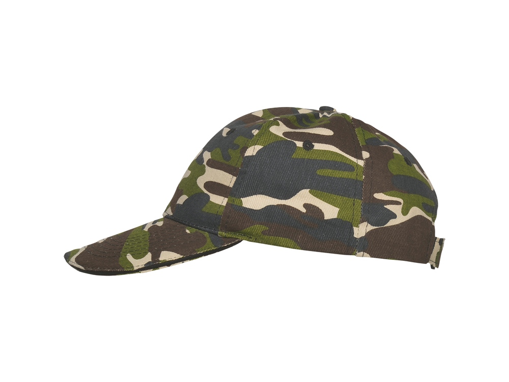Бейсболка Panel унисекс, лесной камуфляж-0