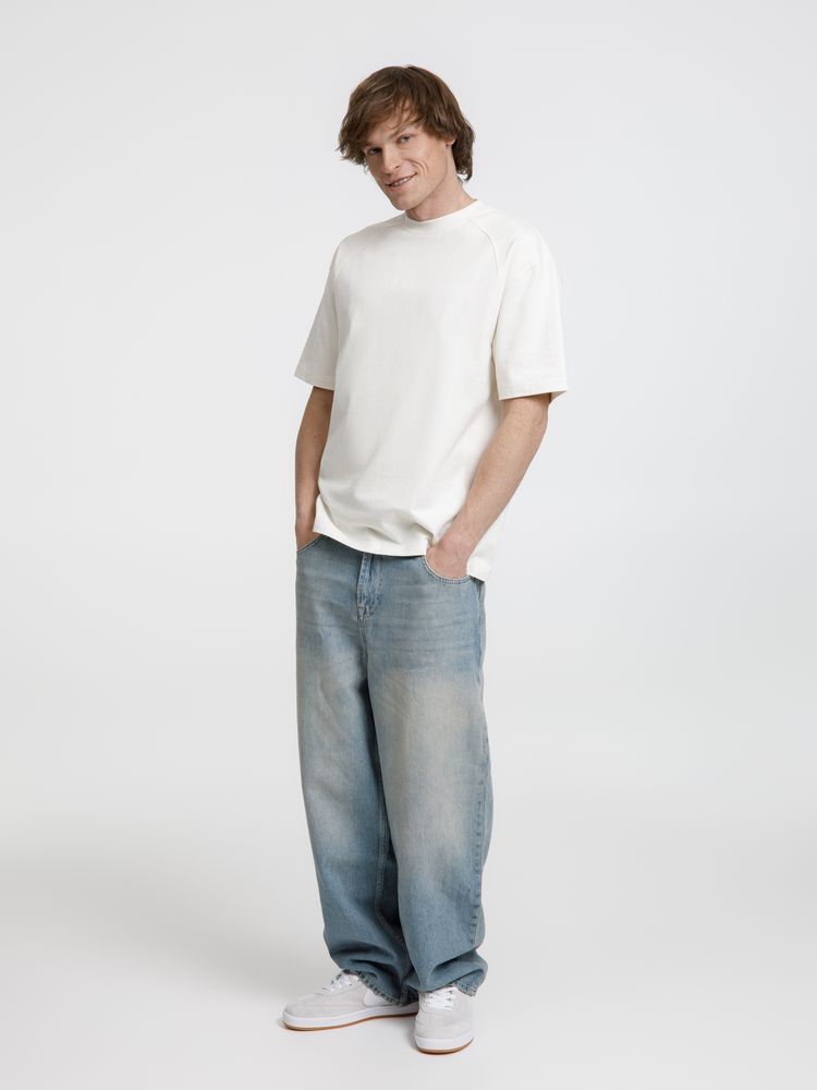 Футболка оверсайз унисекс Sideline, молочно-белая-6