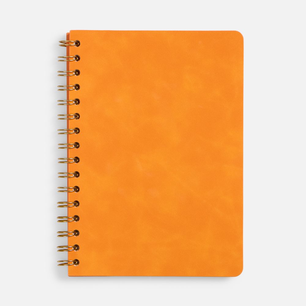 Ежедневник Spiral, недатированный, оранжевый-0