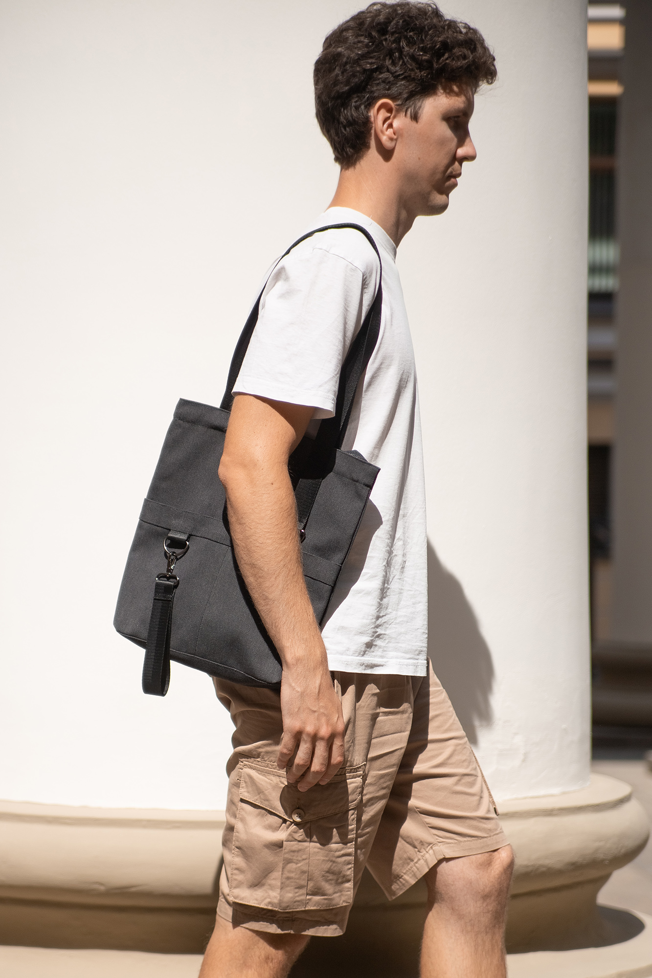 Шоппер Superbag ZIP, с двумя карманами и молнией (черный)-5