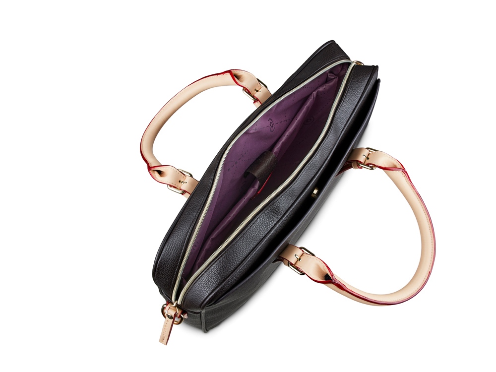 Портфель женский BUGATTI Ella 15'', тёмно-коричневый, полиуретан, 38х6х27,5 см-2