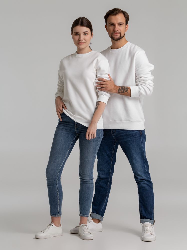 Свитшот унисекс King, белый-7