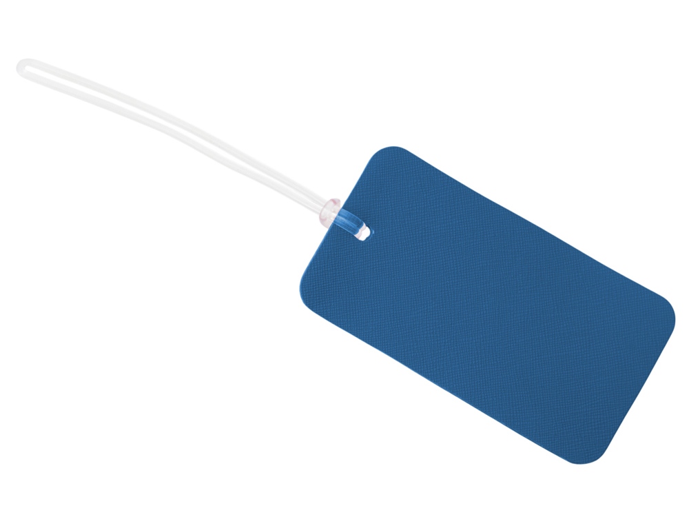 Багажная бирка Favor на силиконовой петле, синий-0