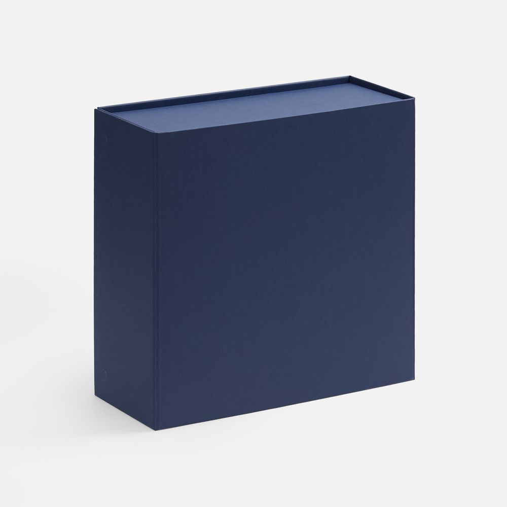 Коробка складная Quadra Fold, темно-синяя-1