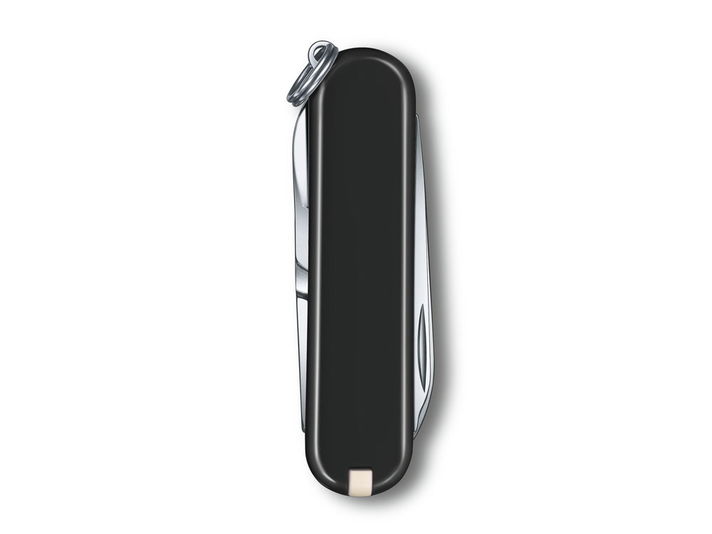 Нож-брелок VICTORINOX Classic SD Colors Dark Illusion, 58 мм, 7 функций, чёрный-2