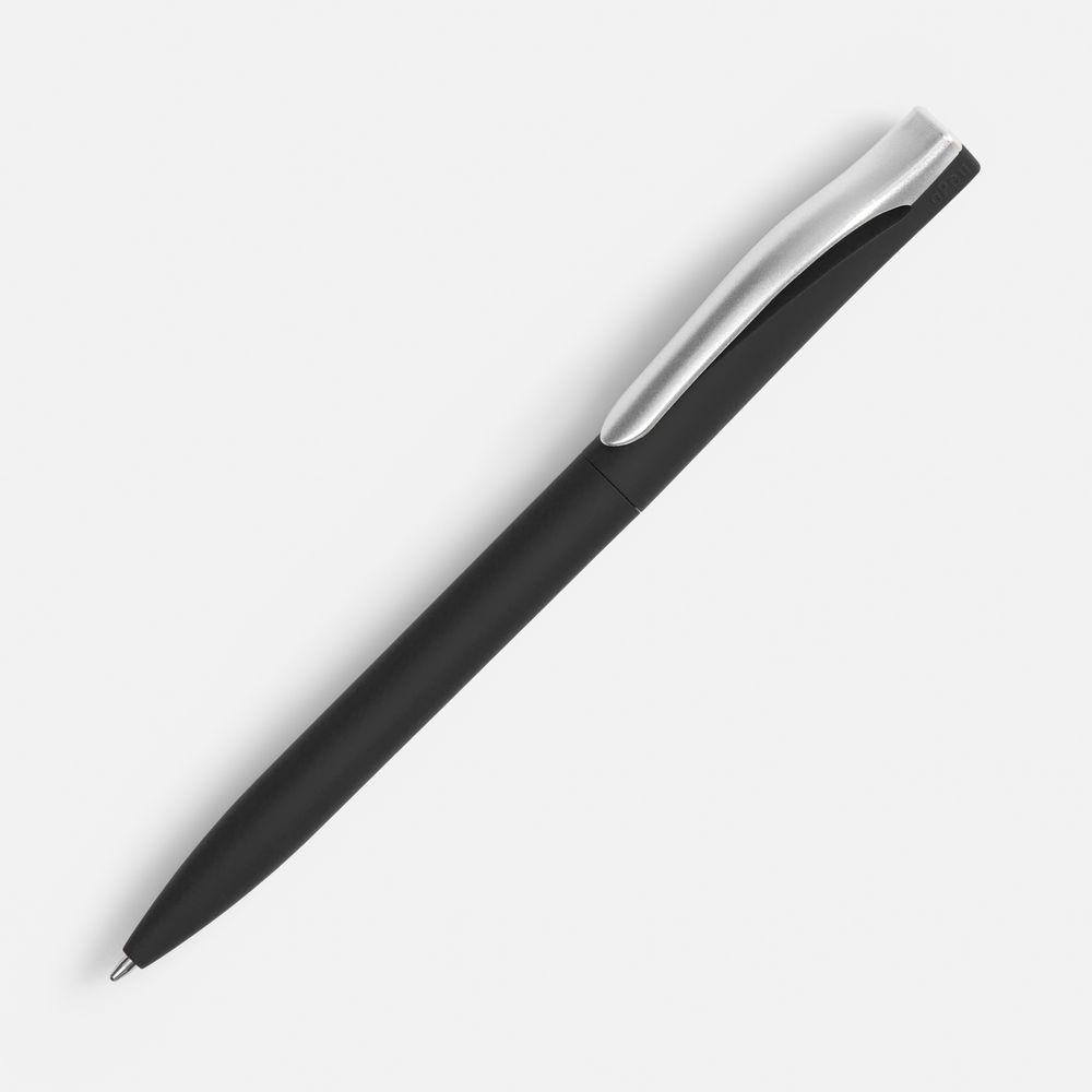 Ручка шариковая Pin Soft Touch, черная-0