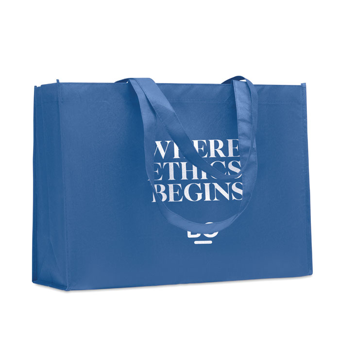 RPET non-woven shopping bag, королевский синий-3