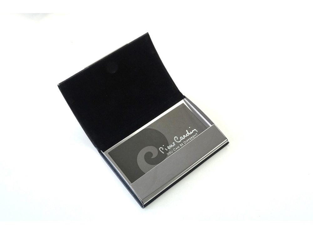 Визитница Pierre Cardin, чёрный/серебристый-1