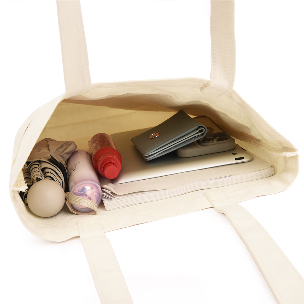 Сумка для покупок JETTA с карманами 325 г/м², Натуральный-6