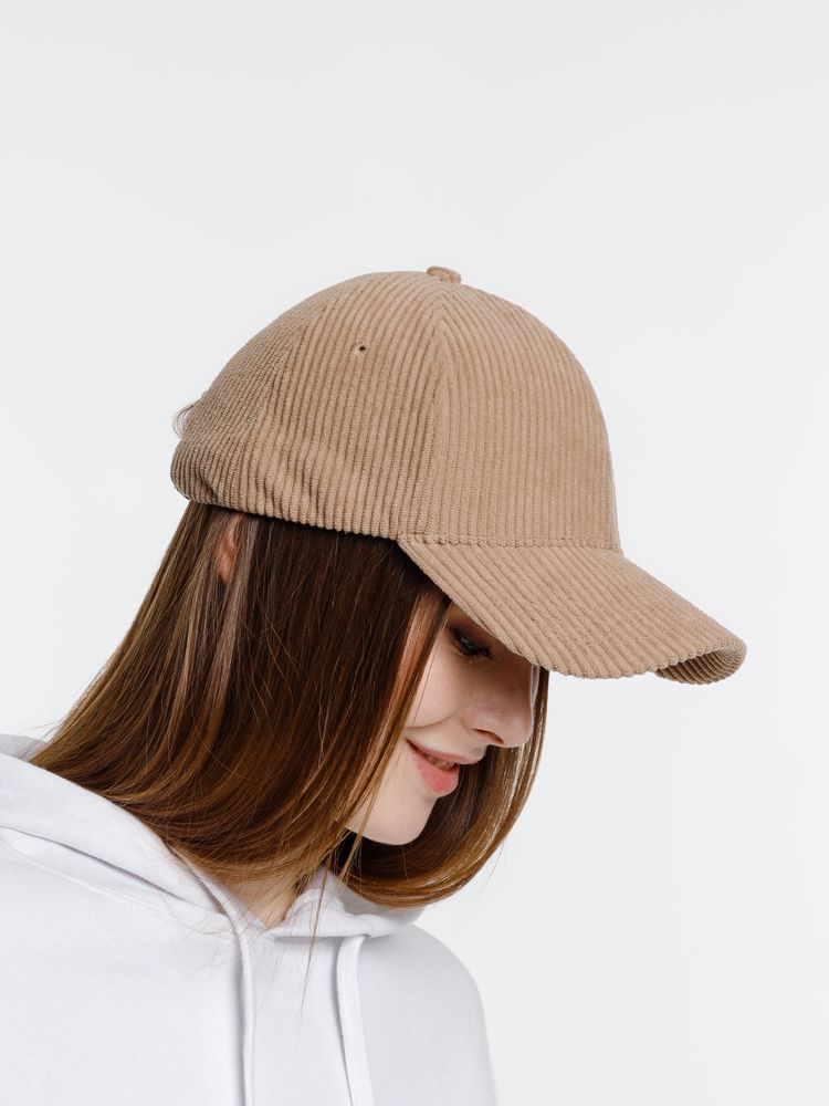 Бейсболка Soft Core, бежевая-3