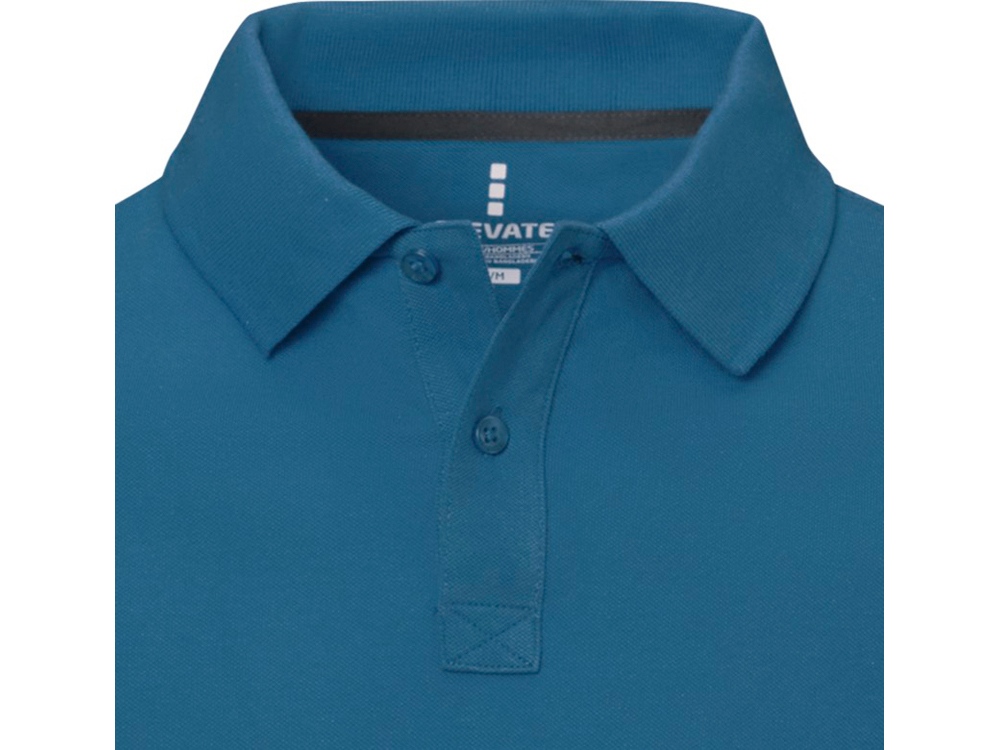 Calgary мужская футболка-поло с коротким рукавом, tech blue-3