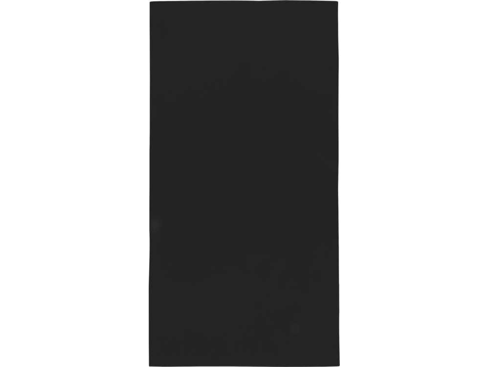 Lucas спортивное полотенце из переработанного полиэстера 70х140 см - сплошной черный-1