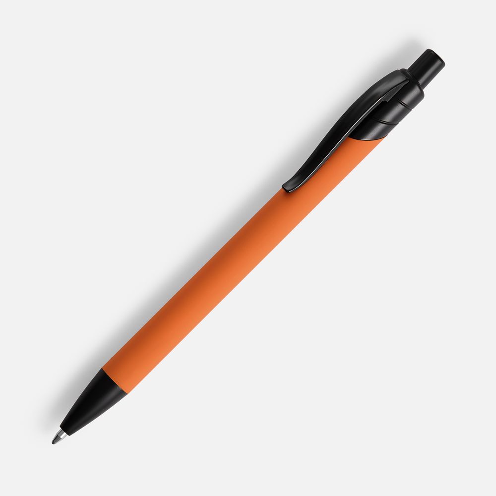 Ручка шариковая Undertone Black Soft Touch, оранжевая-0