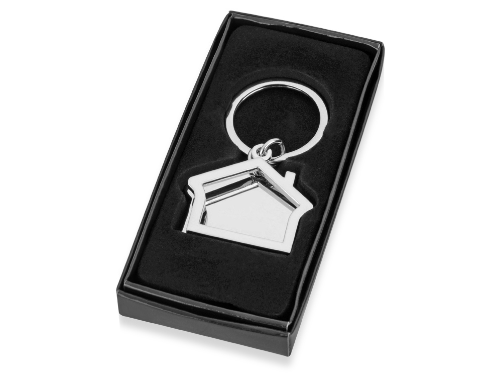 Брелок Избушка, серебристый-1