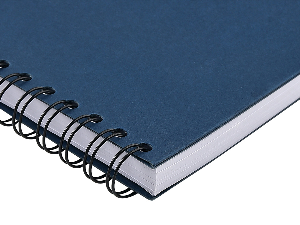 Ежедневник недатированный на гребне А5 Pragmatic, темно-синий-4