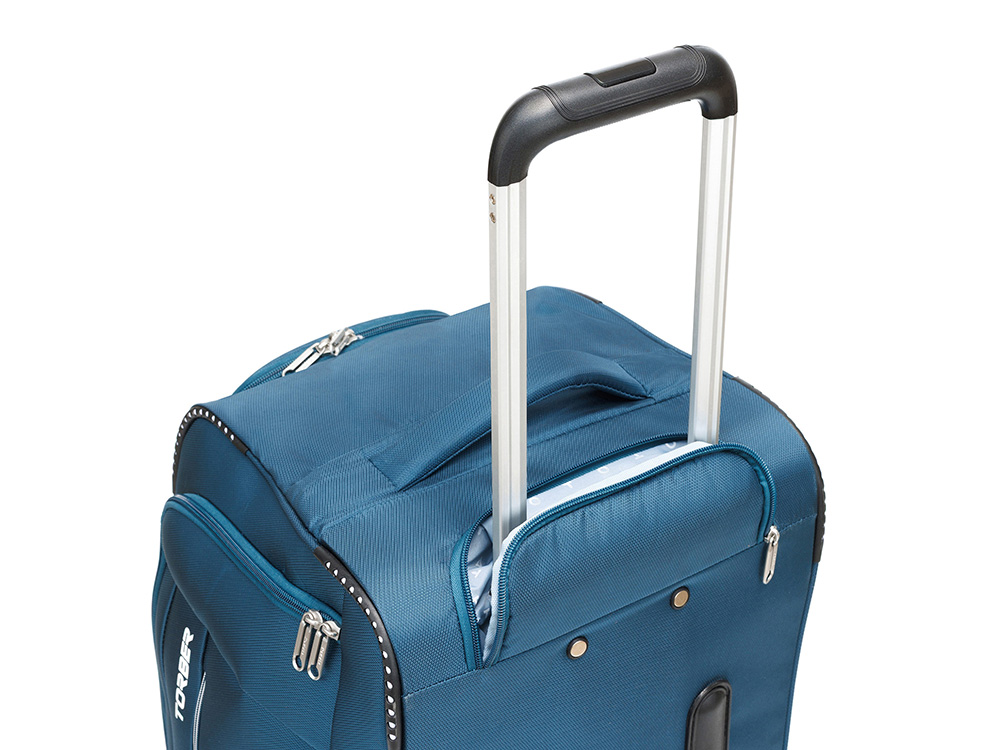 Сумка на колесах TORBER ВИВИ, синий, полиэстер, 69 х 30 х 32 см, 56 л-8