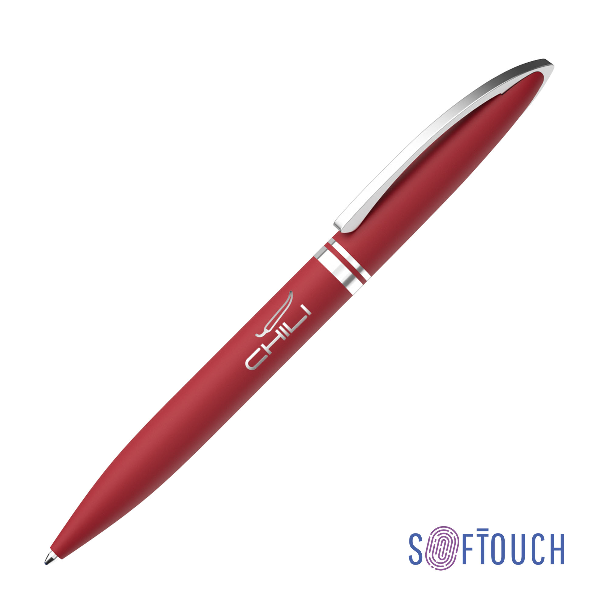 Ручка шариковая "Rocket", покрытие soft touch-0