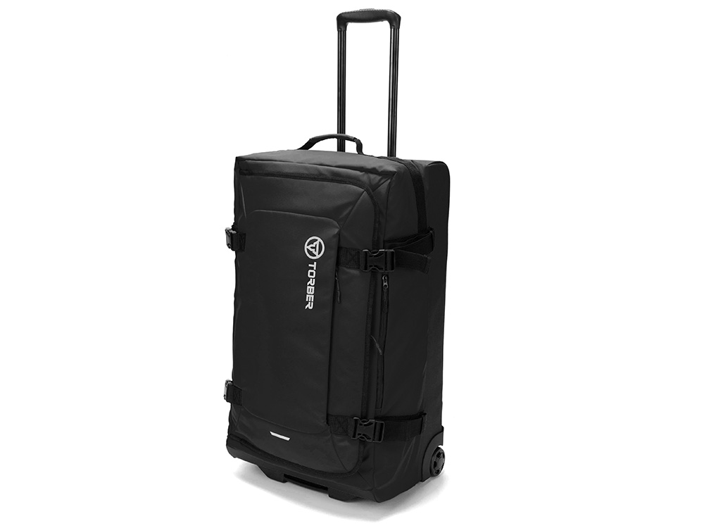 Сумка на колесах TORBER РИТМ, чёрный, полиэстер 900D с PU покрытием, 70 х 41 х 28,5 см, 81 л-0