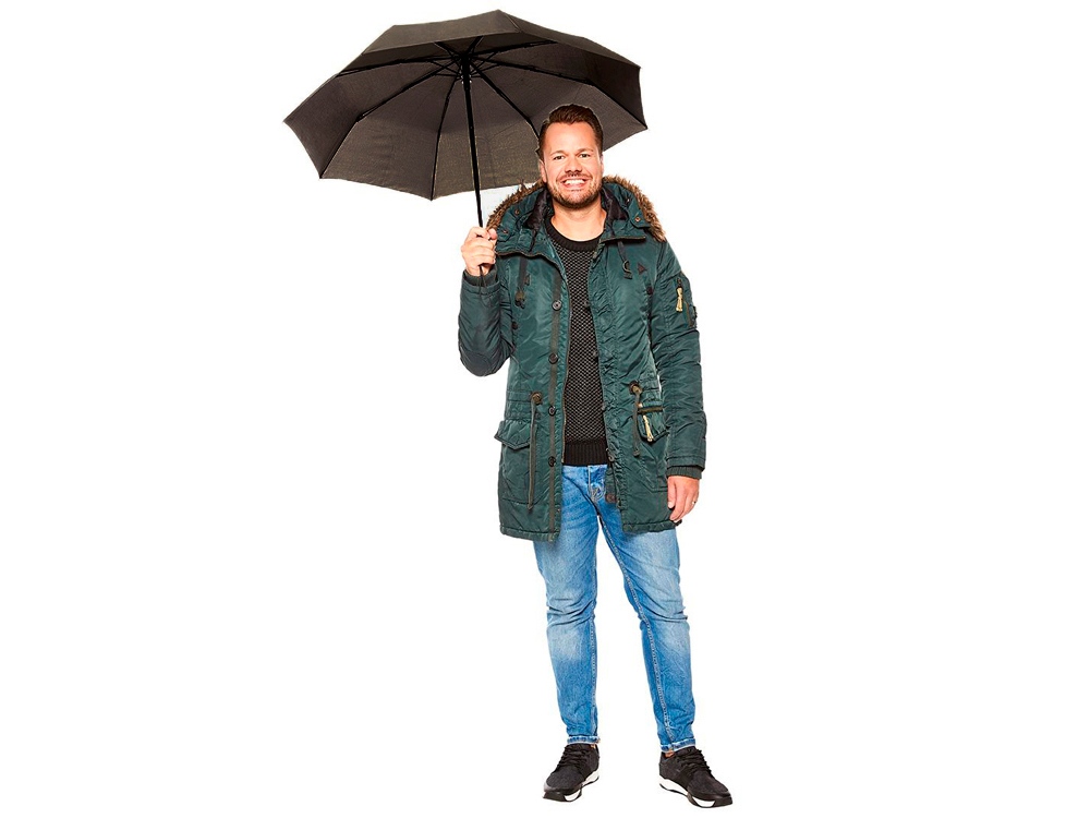 Зонт складной 5412 Pocky автомат, серый-9