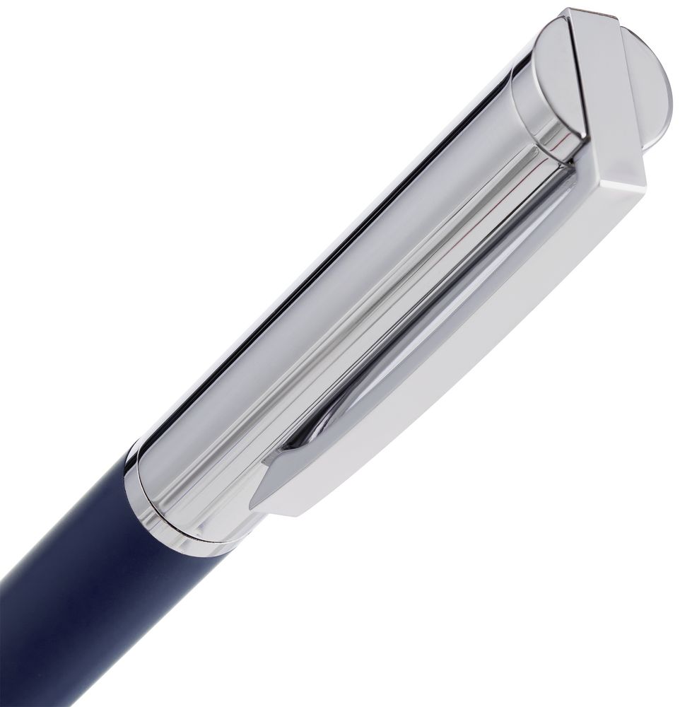 Ручка шариковая Eyeshot Soft Touch, темно-синяя-2