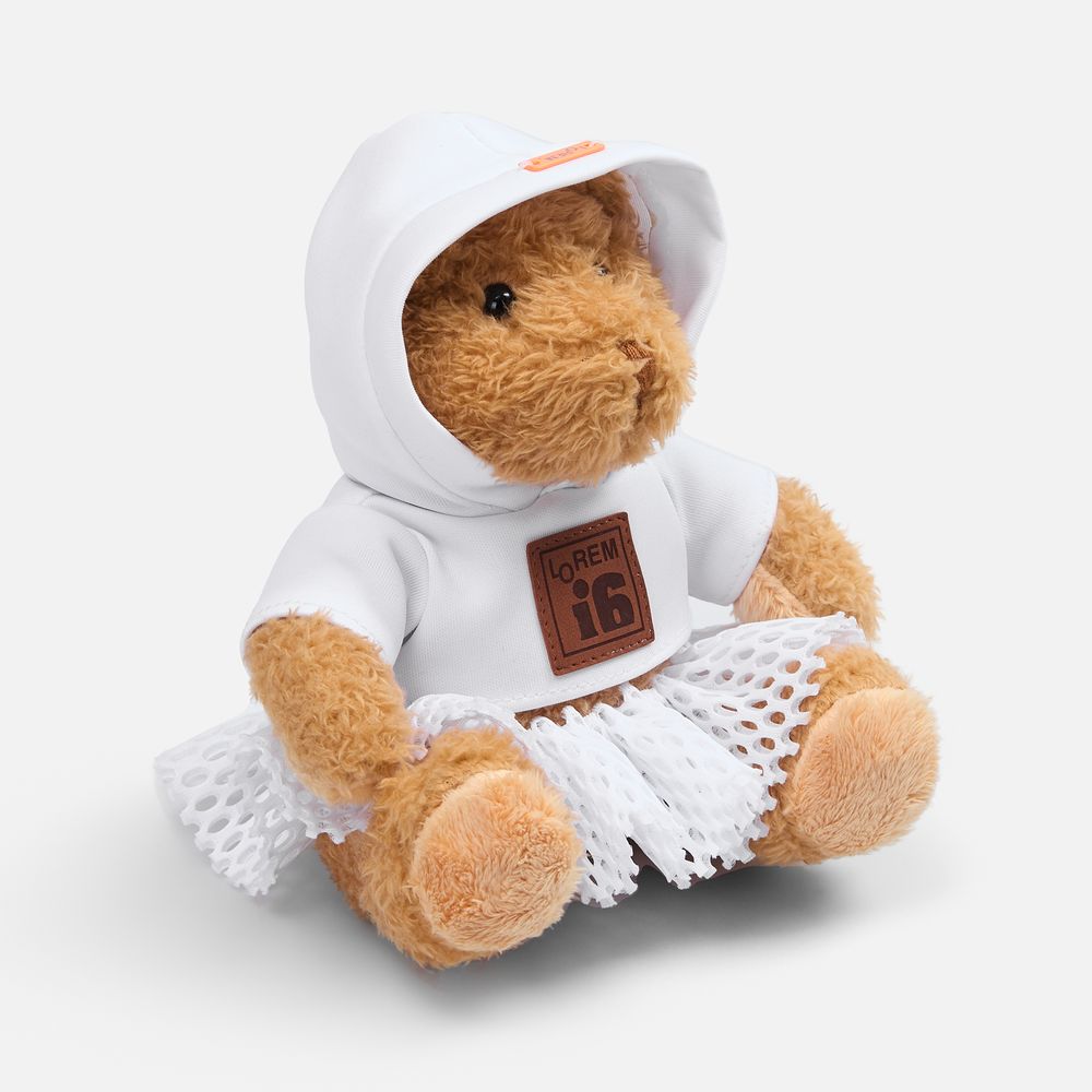 Мягкая игрушка «Мишка Cuddleton» в белом худи-9