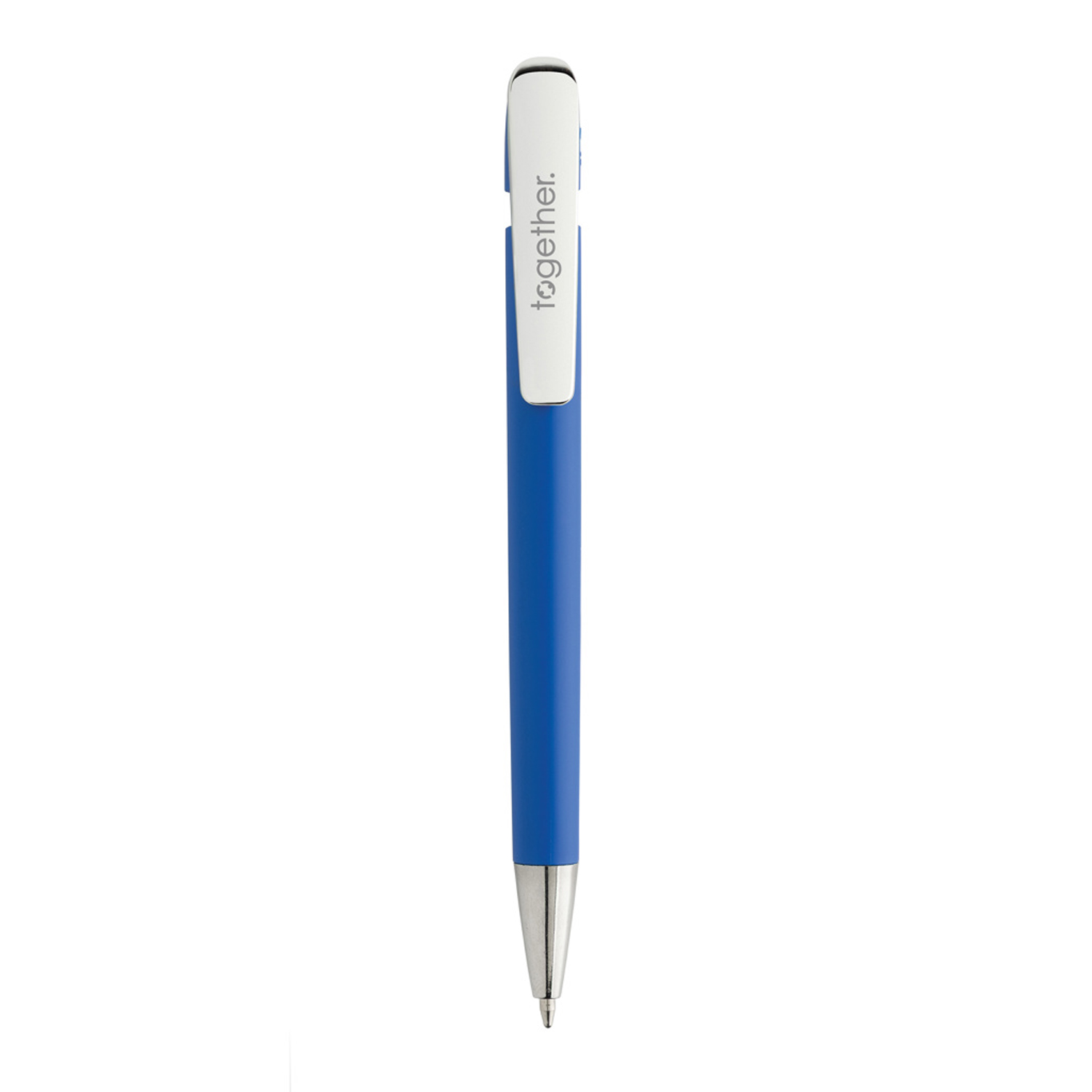 Ручка Glide из переработанного пластика GRS с металлическим клипом-2