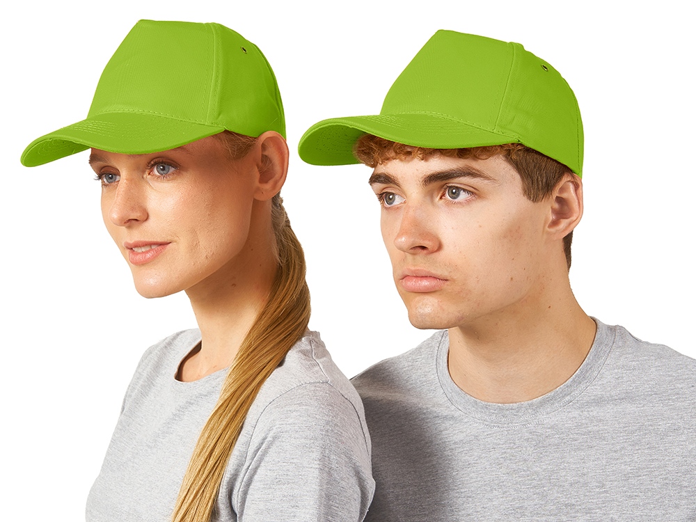 Бейсболка New York 5-ти панельная, зеленое яблоко-0