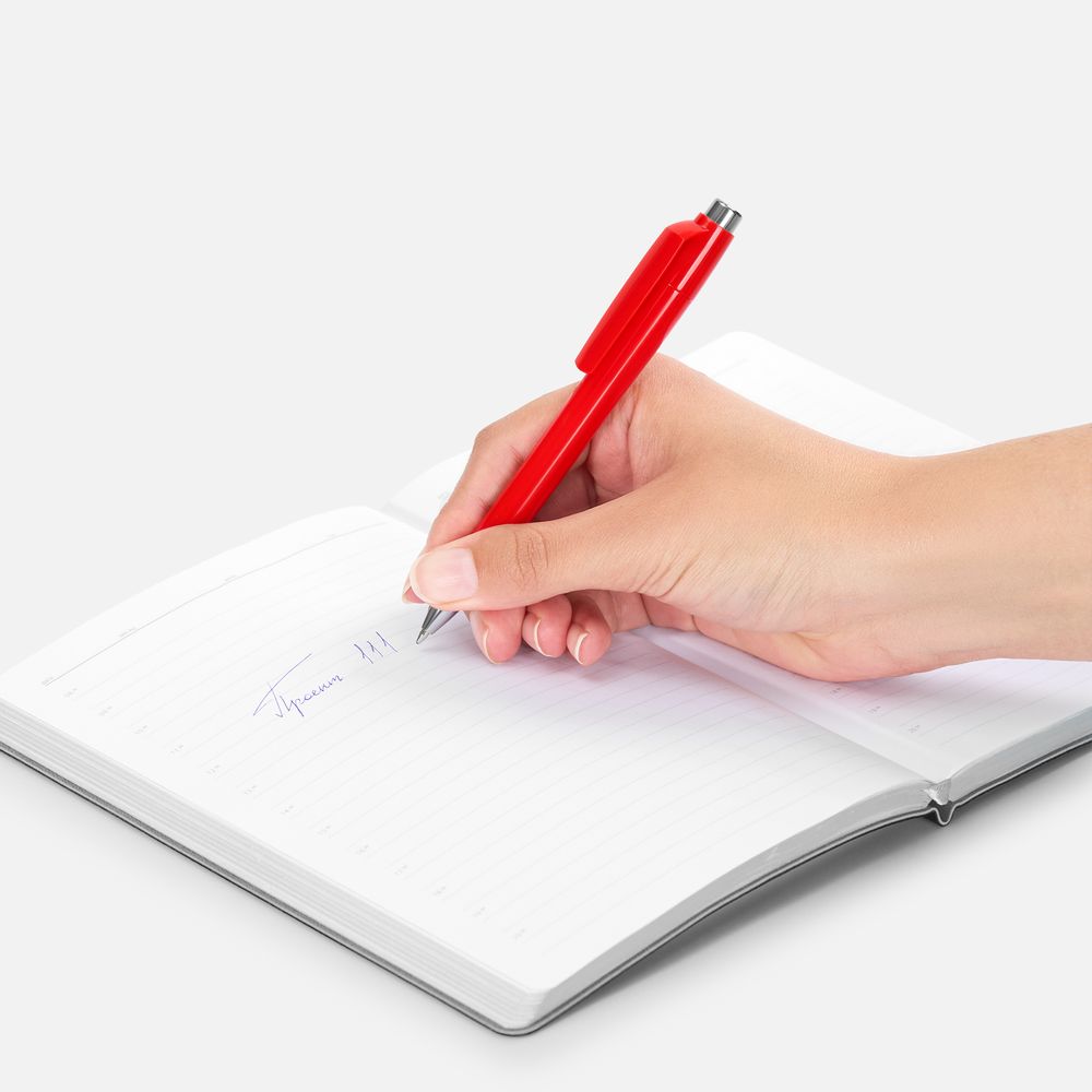 Ручка шариковая Klippa, красная-2