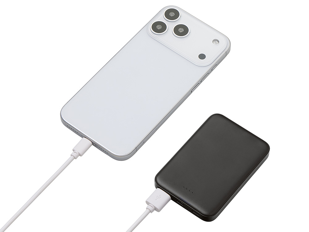 Внешний аккумулятор Simp, 5000 мАч, черный-5