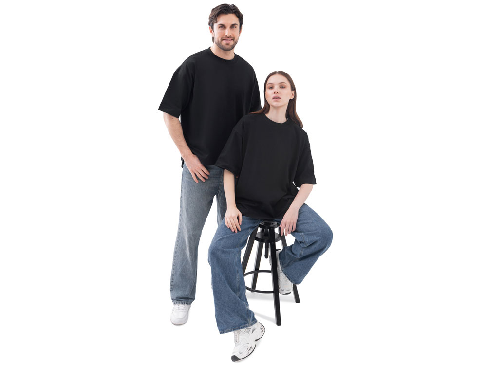 Футболка оверсайз Beta.01 унисекс, черный-6