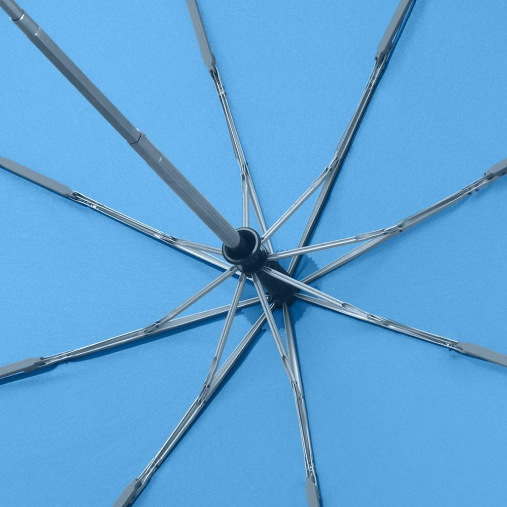 Зонт складной AOC, голубой-3