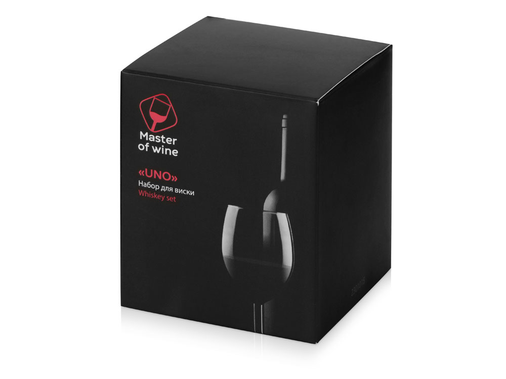 Набор для виски: 1 бокал, 3 камня, мешочек, коробка-5