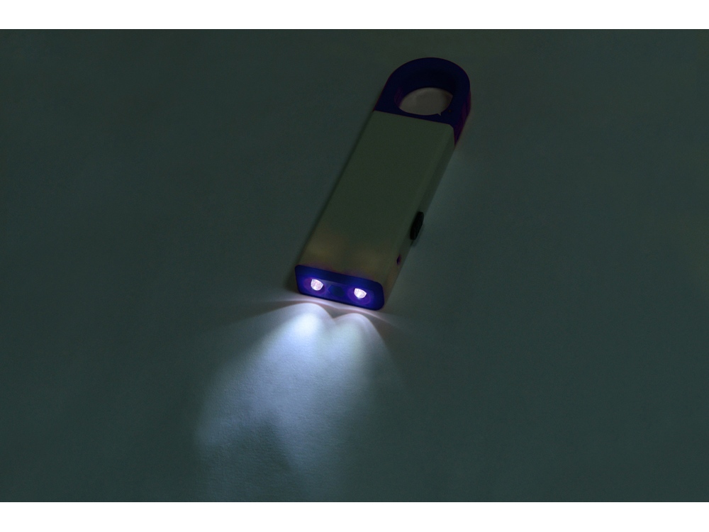 Фонарь-мультиинструмент Октопус, белый/синий-2