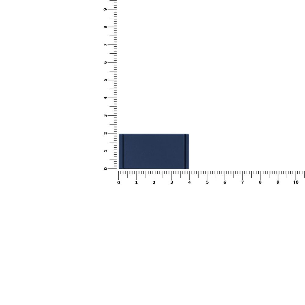 Лейбл из ПВХ Dzeta, XS, темно-синий-1