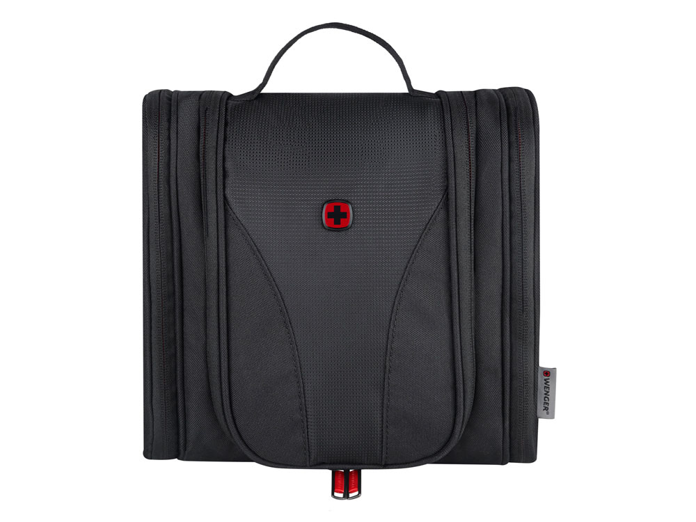 Несессер WENGER, чёрный, полиэстер, 10x24x23 см-0