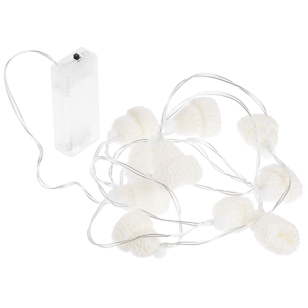 Гирлянда Cosy Poms, белая-2